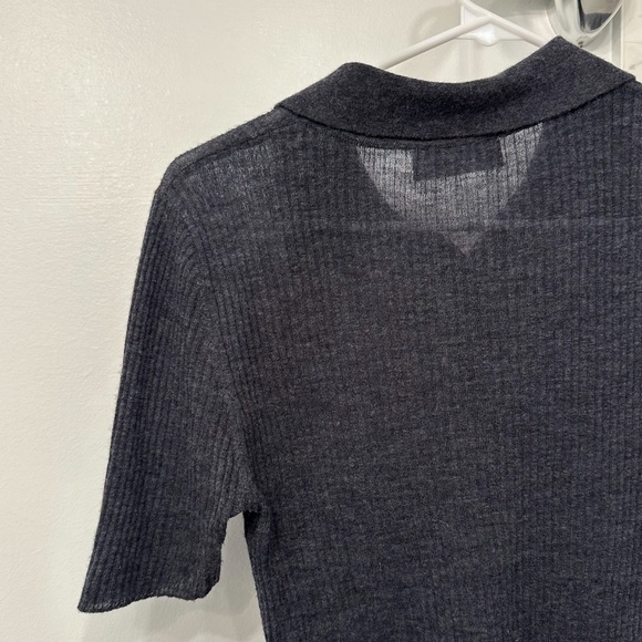 Mango SELECTION WOOL Button Up Polo Size XS - Picture 7 of 7